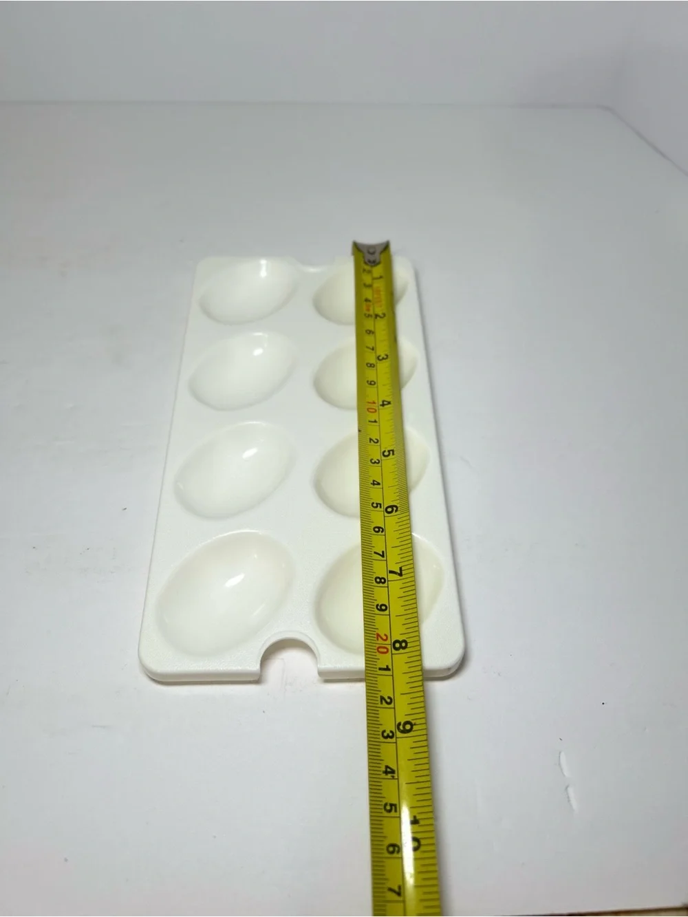 Tupperware 665-6 Deviled Egg Tray Keeper Inserts Holds 8 Eggs Replacement White